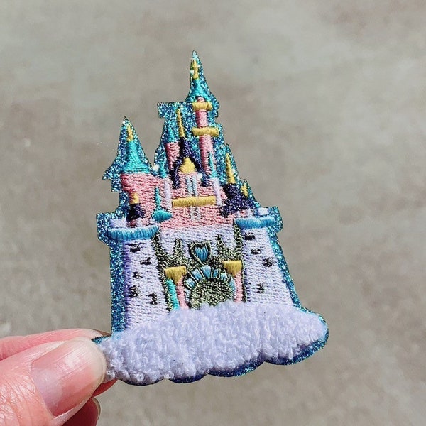 Adhesive new  Magic kingdom chenille patch-sticker-Embroidery patch- Bag patch-Cap sticker