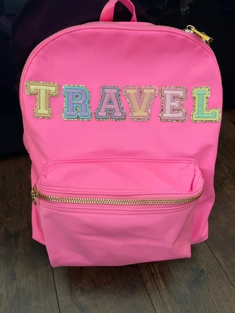 Nylon Backpack- Personalized Backpack- Customizable Backpack- Letter ...