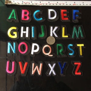 Personalize Multi-color/alphabet Patches/letter Patches/sew or Iron on ...