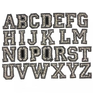 2.76 "* 3.75" 1 pc Personalizado Hecho a mano Seda Letra A a Z Parches de apliques de bordado / Parches de alfabeto / Parches para coser o planchar / Para chaqueta Ba