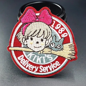 Kikis Lieferservice Gestickter Aufnäher - Anime Applikation zum aufbügeln