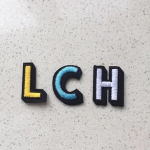 Personalize Multi-color/alphabet Patches/letter Patches/sew or Iron on ...