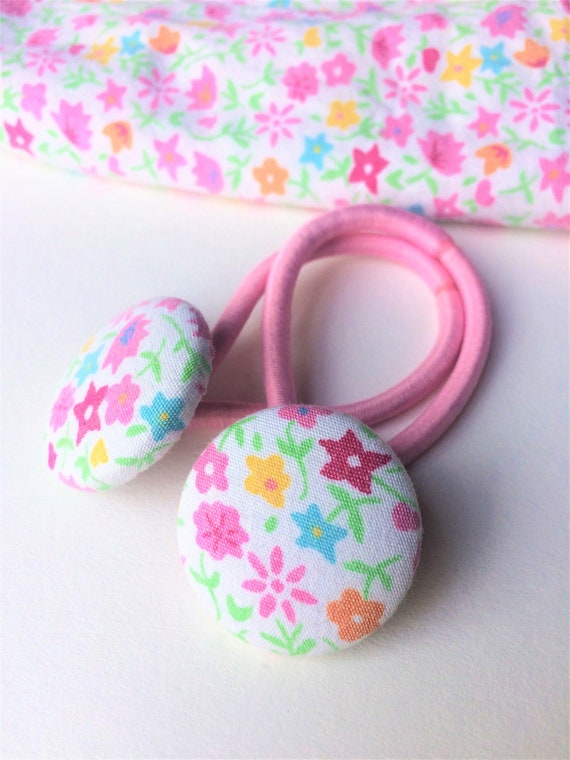 pink hair bobbles