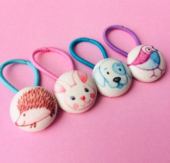 Baby Animals Collection Kids Hair Bobbles Etsy