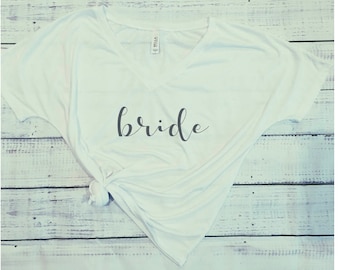 Custom Bride Shirt | Bridal Tee | bride shirt | wifey shirt | custom bridesmaid shirts | maid of honor | wifey | bridal wear | bride
