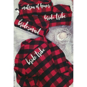 Bridesmaid Flannels Bachelorette Party Shirts Bridal Party Flannels custom bride flannel bridesmaid plaid afbeelding 2