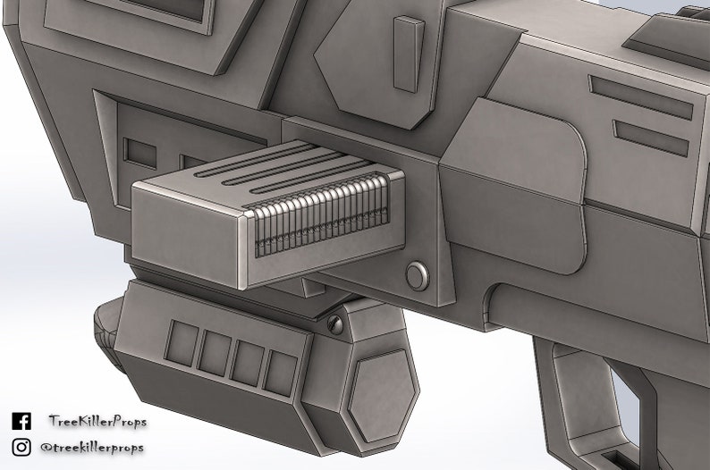 DC17m blaster pistol Star Wars republic commando 3D print