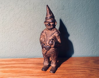 Vintage Cast Iron Clown Bank