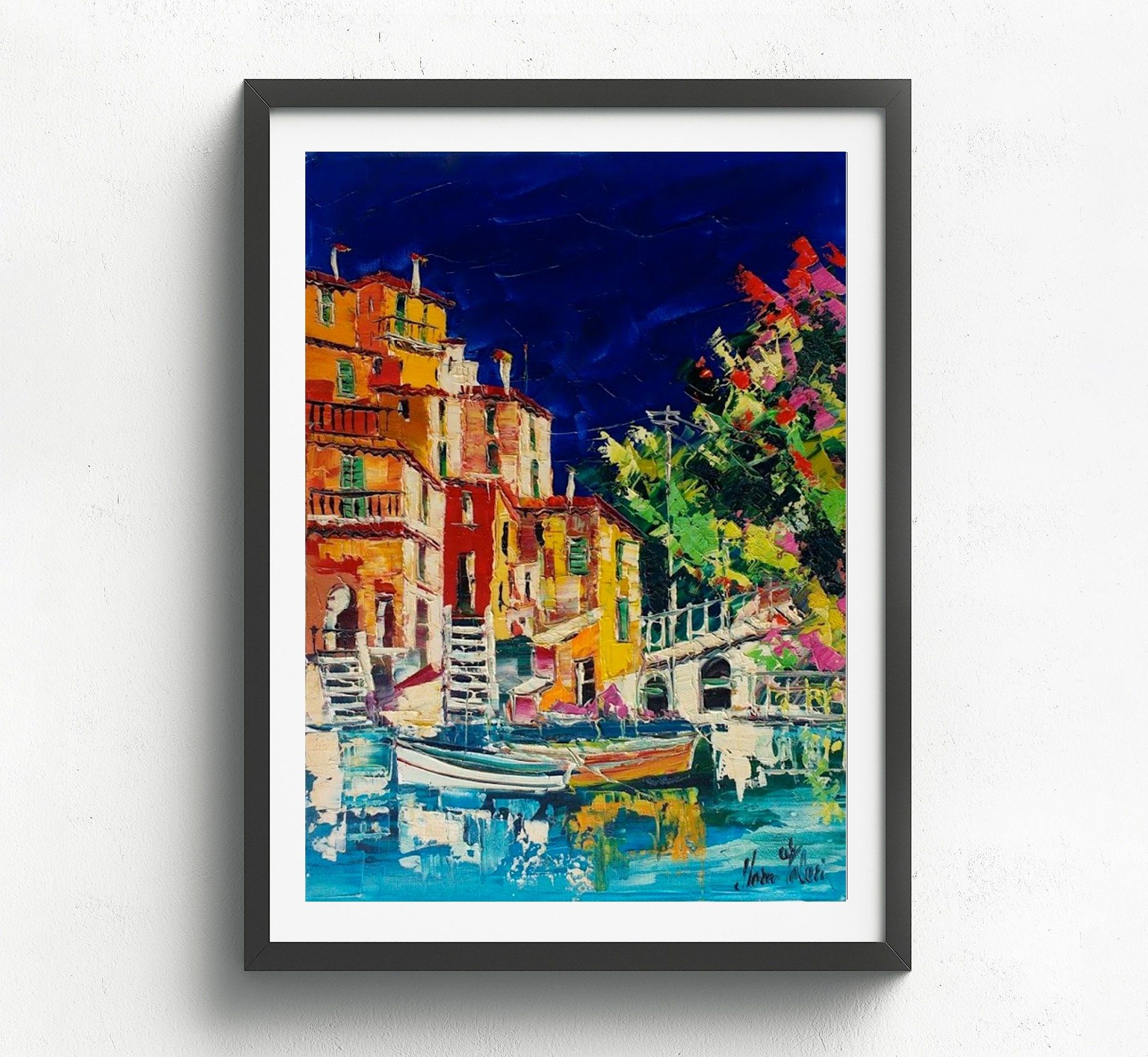 palette knifespatula wall art decor 70x50cm Oil on canvas Amalfi Coast painting on canvas gift idea 27x19 palette knifespatula wall art decor 70x50cm Oil on canvas Amalfi Coast painting on canvas gift idea 27x19