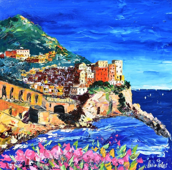 Carte Monde Tableau - Manarola