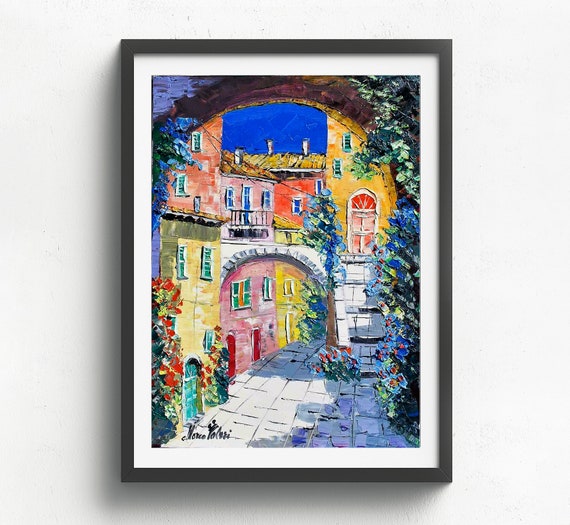 Tuscany Painting on Canvas Wall Art Decor Gift Idea. Oil on | Etsy