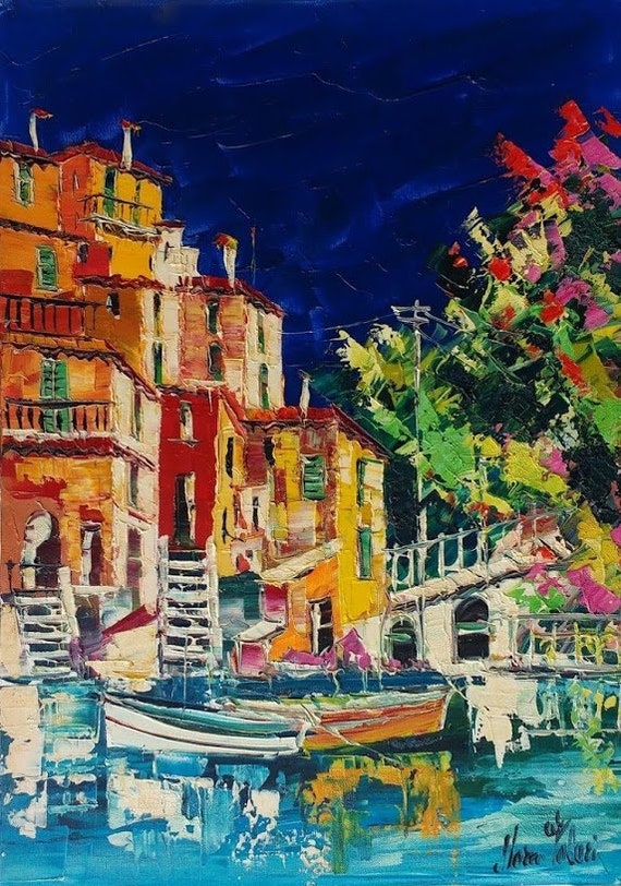 palette knifespatula wall art decor 70x50cm Oil on canvas Amalfi Coast painting on canvas gift idea 27x19 palette knifespatula wall art decor 70x50cm Oil on canvas Amalfi Coast painting on canvas gift idea 27x19