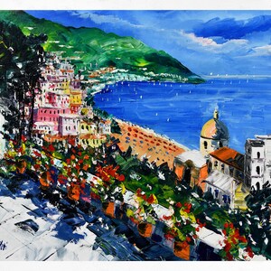 palette knifespatula wall art decor 70x50cm Oil on canvas Amalfi Coast painting on canvas gift idea 27x19 palette knifespatula wall art decor 70x50cm Oil on canvas Amalfi Coast painting on canvas gift idea 27x19