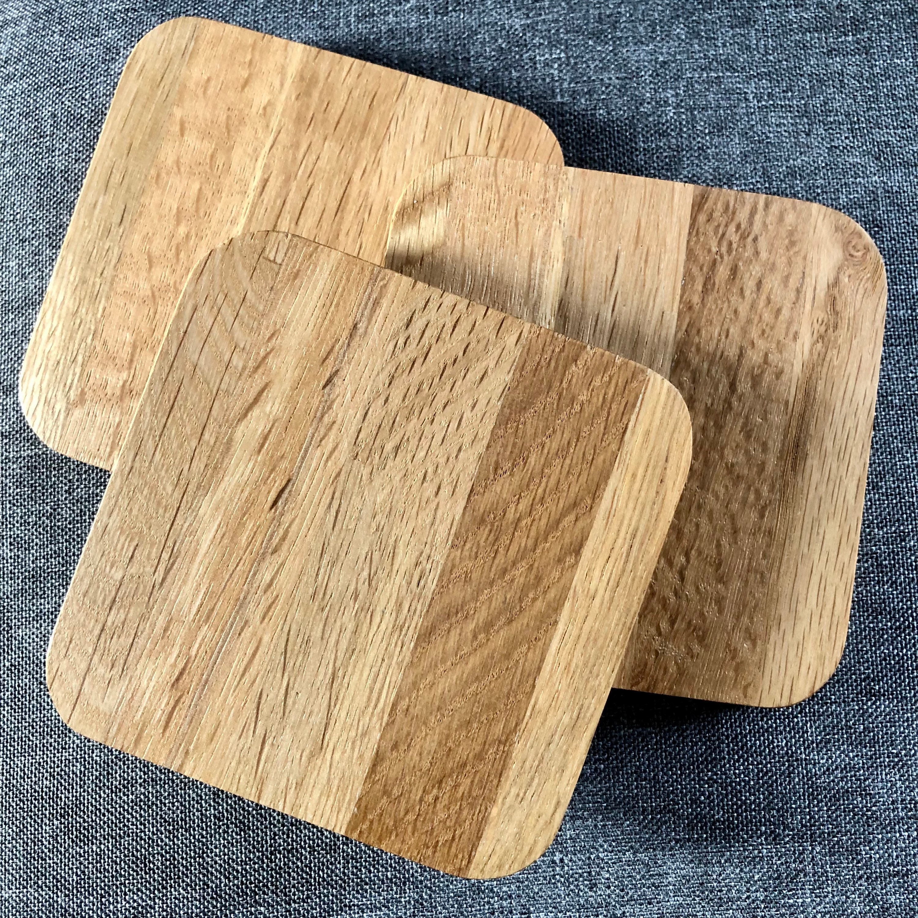Solid Oak Placemats Set of 2, Handmade in London, Wood Placemats, Wooden  Placemats, Housewarming Gift 