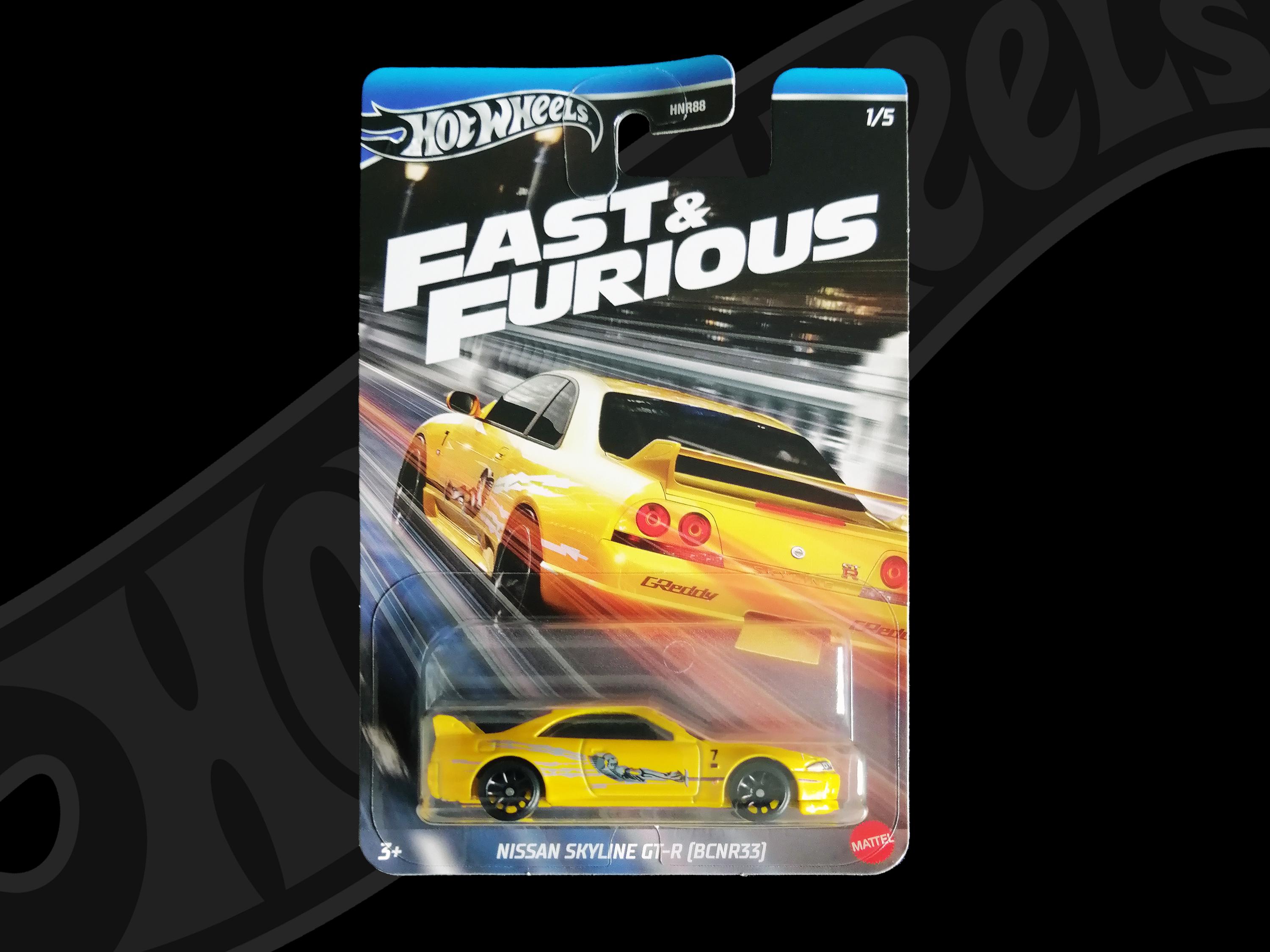 Hot Wheels - Nissan Skyline GT-R (R33) - Yellow - Etsy UK