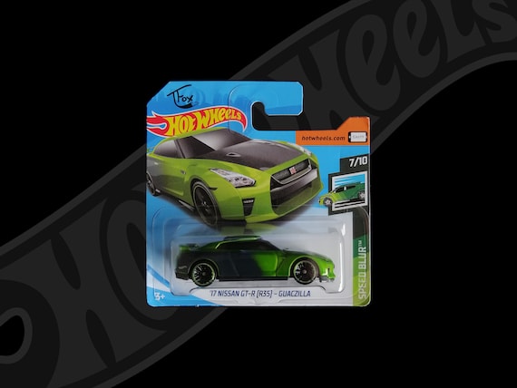 Hot Wheels - '17 Nissan GTR (R35) Guaczilla - Green - Etsy