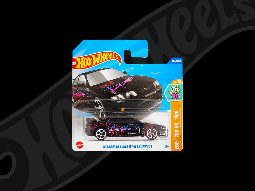 Hot Wheels - Nissan Skyline GT-R (BCNR33) - Black - Etsy