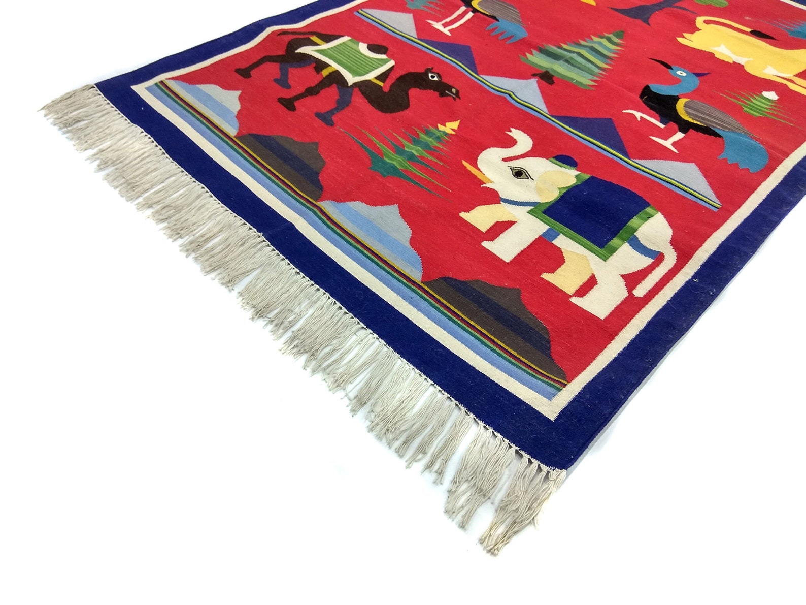 4x6 Ft Rug Cotton Reversible Rug Traditional Rustic Rug Etsy