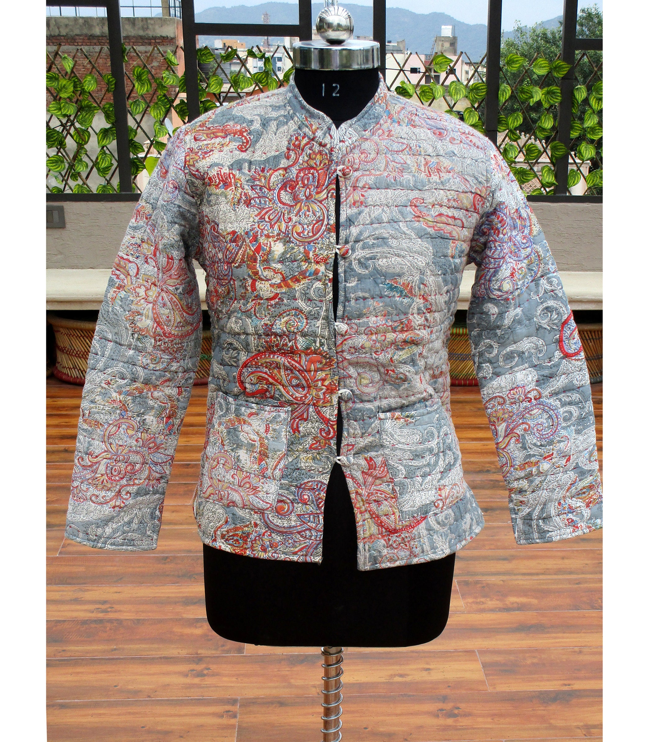 Ethnic Cotton Jacket Women's Winter 