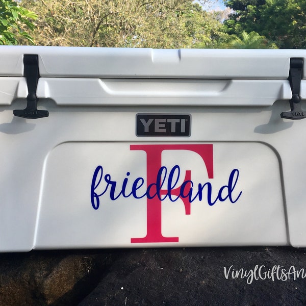 Personalized YETI Cooler Decals-Personalized RTIC Cooler Decals-Custom Yeti Decal-Custom RTiC Decal