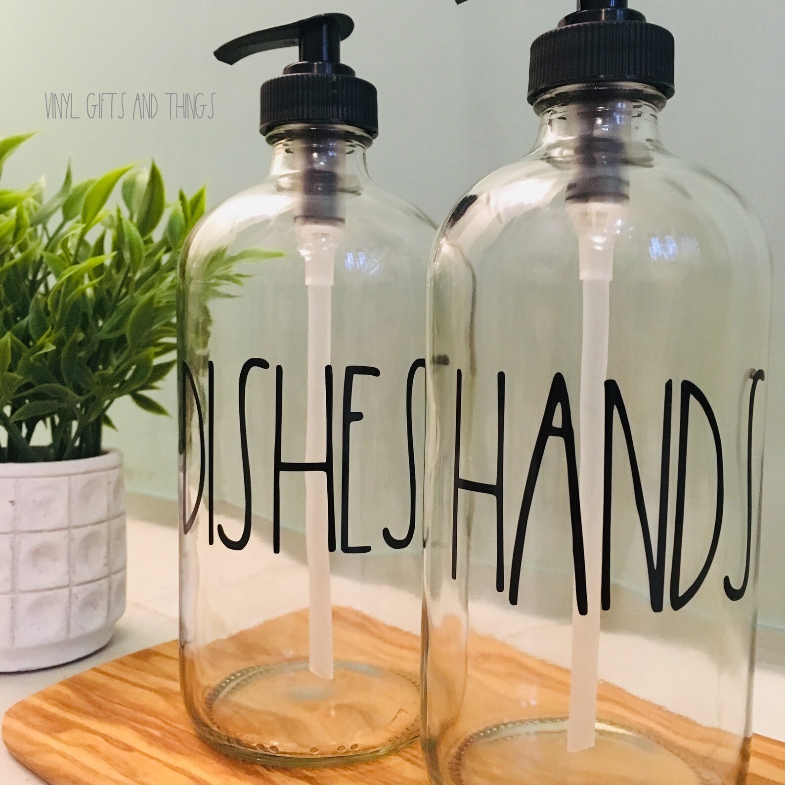 16oz Rae Dunn Inspired Soap Dispenser dishes Hands Soap Etsy