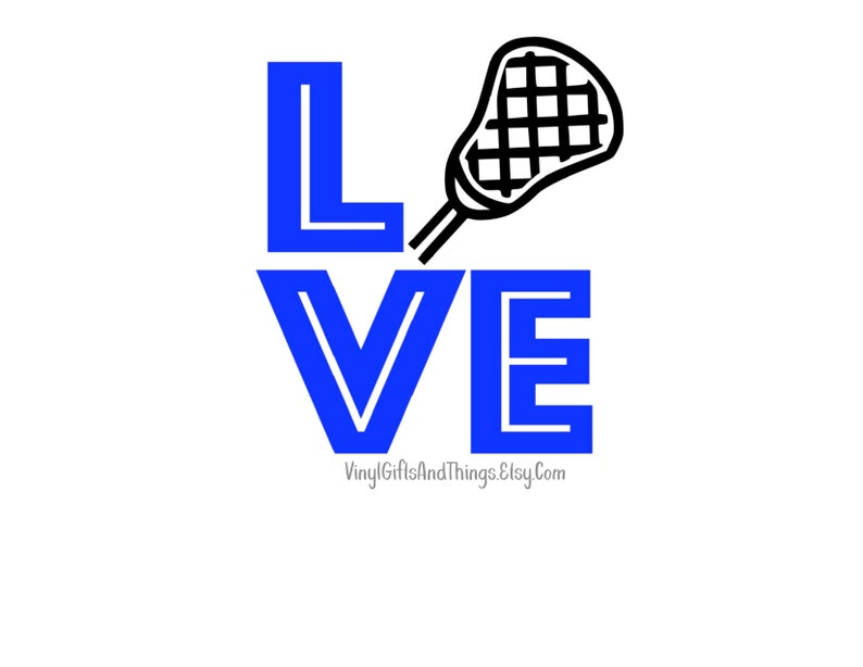 Custom Love Lacrosse Decal | Etsy