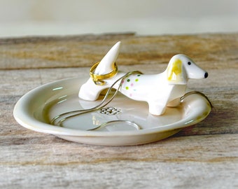 Geschenk ein Mädchen Dackel Geschenke für Frauen, Weiner Hund Geschenke für Frauen, Schmuck Cute Dachund Wiener, Dachshund Geschenk Figur, Dackel Geschenk nach Hause