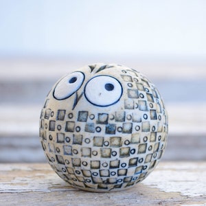 Golf Art Ball Ornament Owl golf Balls Gift,Owl Handmade Ornament,Funny Ornaments Tree Ceramic Owl Sculpture Garden,Golf Ball Marker Fun Golf