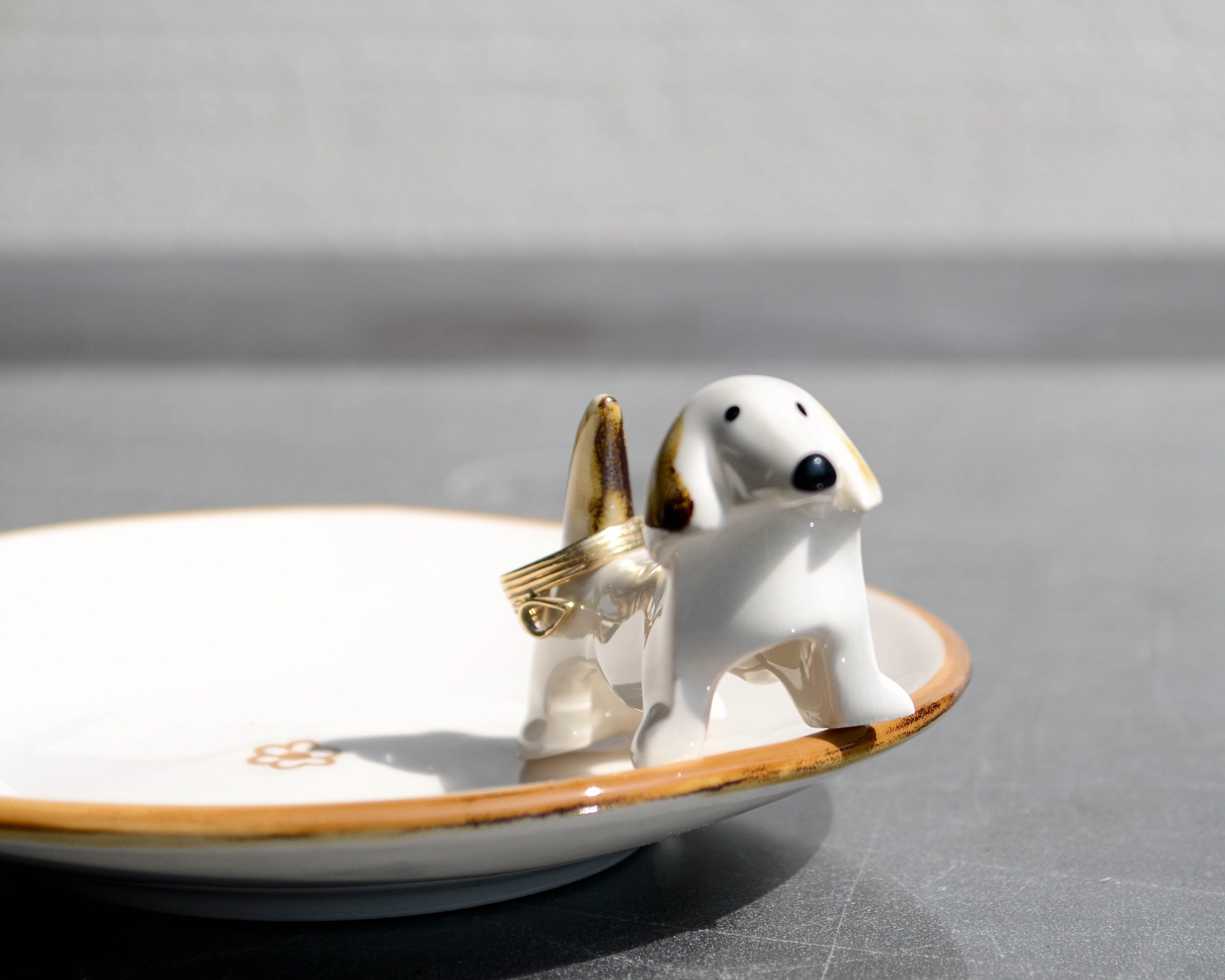 Dachshund Ring Holder Porcelain Doxie sausage wiener Dog Etsy