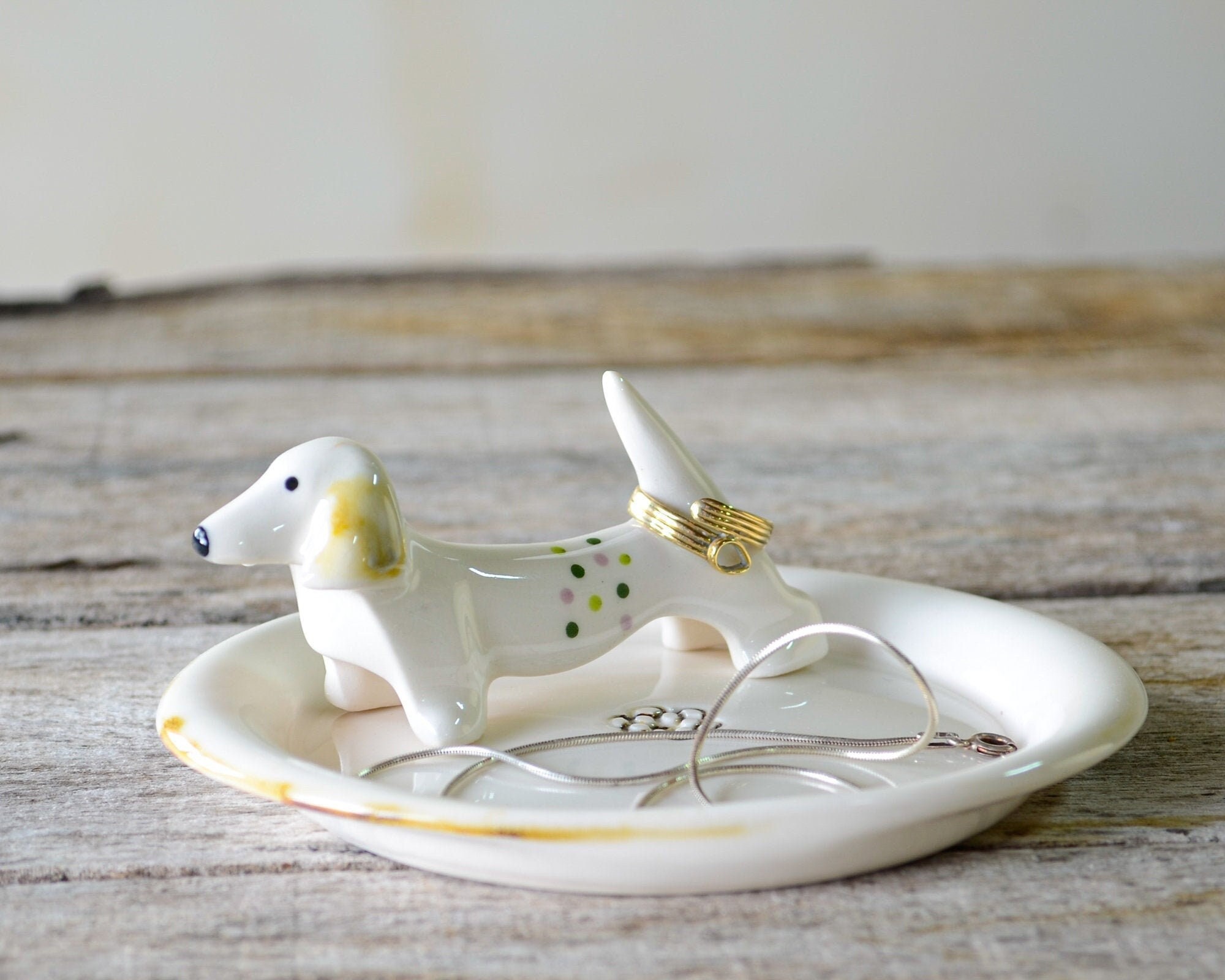 Porte-bagues, Plateau à Bijoux En Forme De Chat En Céramique Pour