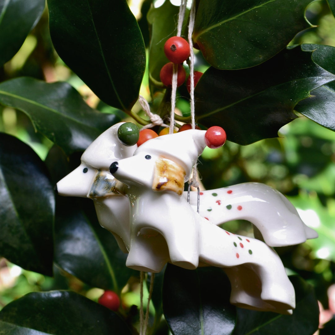 Unique Daschund Christmas Tree Ornament, Sausage Dog Christmas, Funny