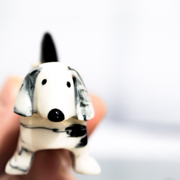 Dachshund Ring Holder Porcelain, Pet Desk gifts for coworker, Mom Christmas Gifts from Daughter Doxie, sausage wiener, Dog Lover Gift