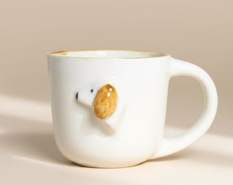 Dog handmade mugs, Custom Dachshund Mug, Personalized Doxie Wiener Dachshund Gift, Dapple Long Wirehaired Dachshund Owner Mug,Cute Dachshund