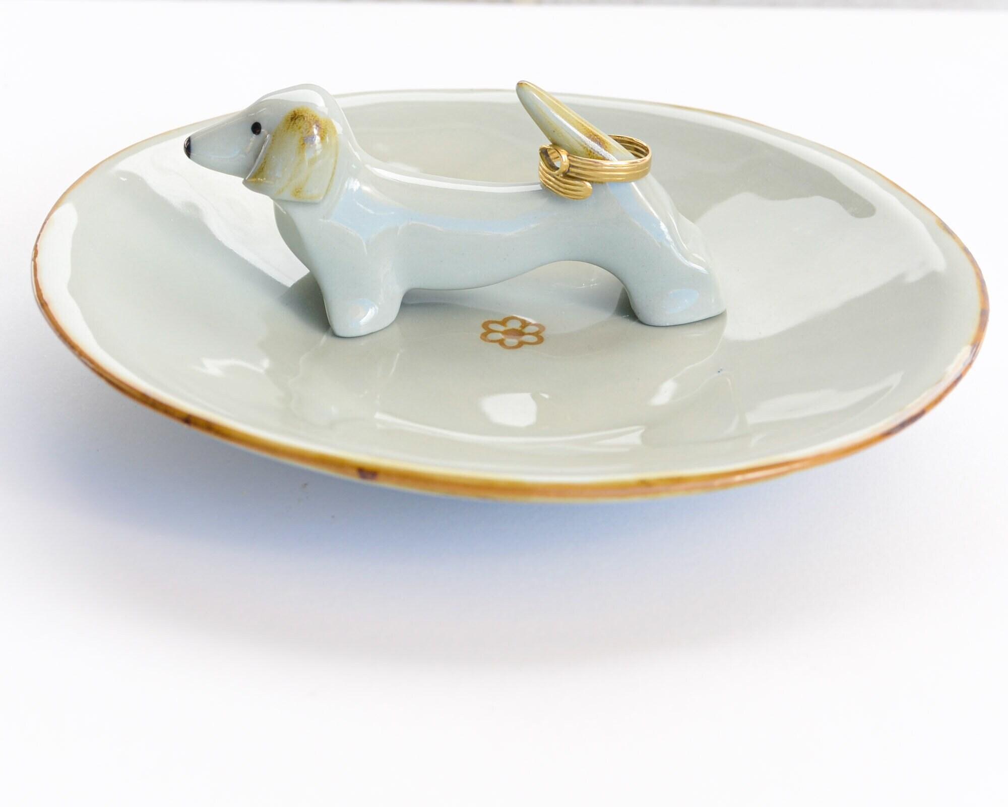 Dachshund Dog Ring Holder Unique Ring Holder for Ring Display