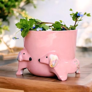 Keramik Dackel Geschenk, Keramik Dackel Geschenk, Muttertagsgeschenk, Dackel Geschenk, Weiner Hunde Liebhaber, Dackel Geschenk, Geschenke für Hundeliebhaber