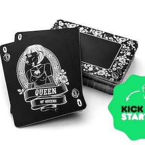 Carte da gioco nere - mazzo di carte in edizione nera con design esclusivo. Edizione limitata! Solo 500 carte nel mondo!