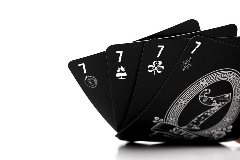 Black Playing Cards Black Edition Deck With Exclusive Etsy