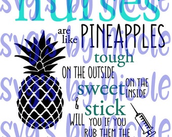 Download Nurse Like Pineapple Etsy