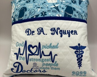 Personalized Reading Pillow with Matching Bookmark