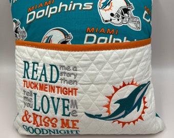 Personalized Embroidered Reading Pillow with Matching Bookmark- Custom Name & Cozy Design