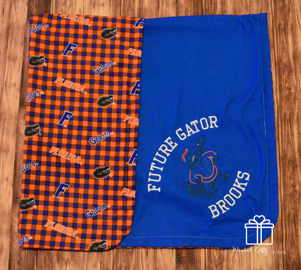 University of Florida Baby Blanket Gators Cozy Blanket Etsy