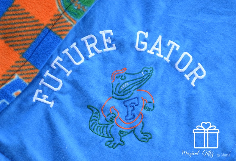 University of Florida Baby Blanket Gators Cozy Blanket Etsy