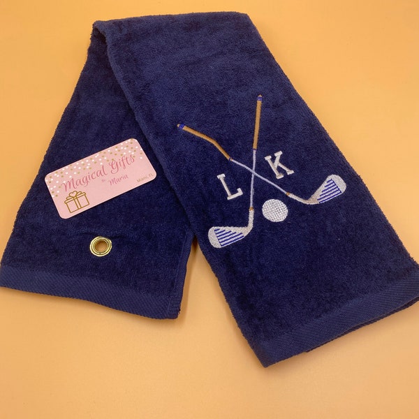 Tri Fold Golf Towel Etsy