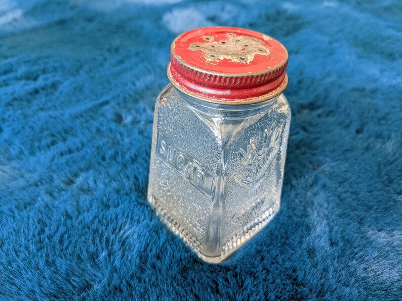 3.75 Antique Glass Sugar Bottle Etsy