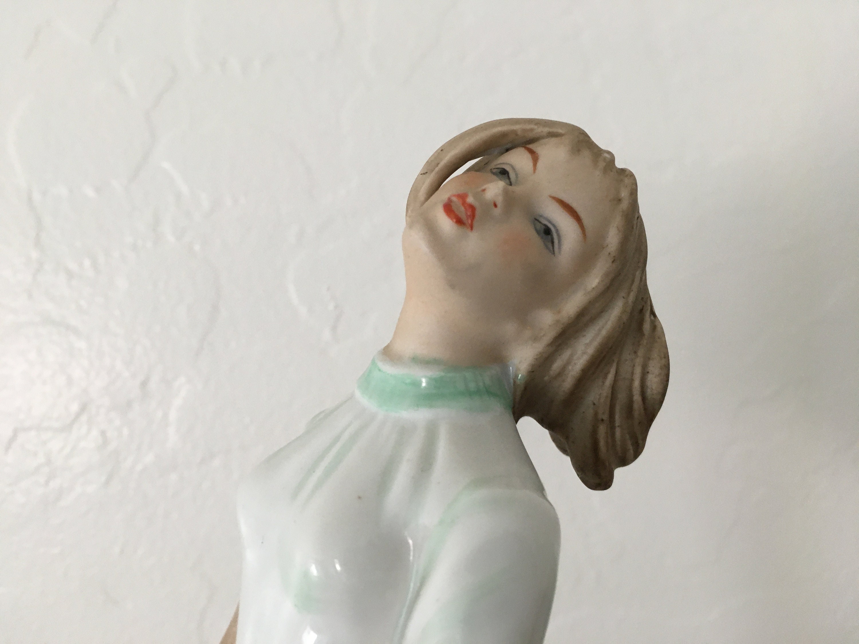 9 Sexy Pinup Style Vintage Porcelain Figurine Number Etsy
