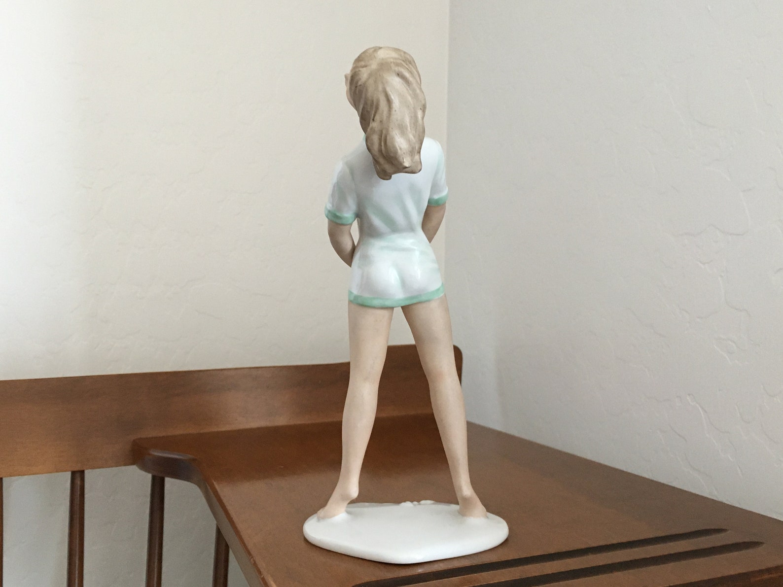 9 Sexy Pinup Style Vintage Porcelain Figurine Number Etsy