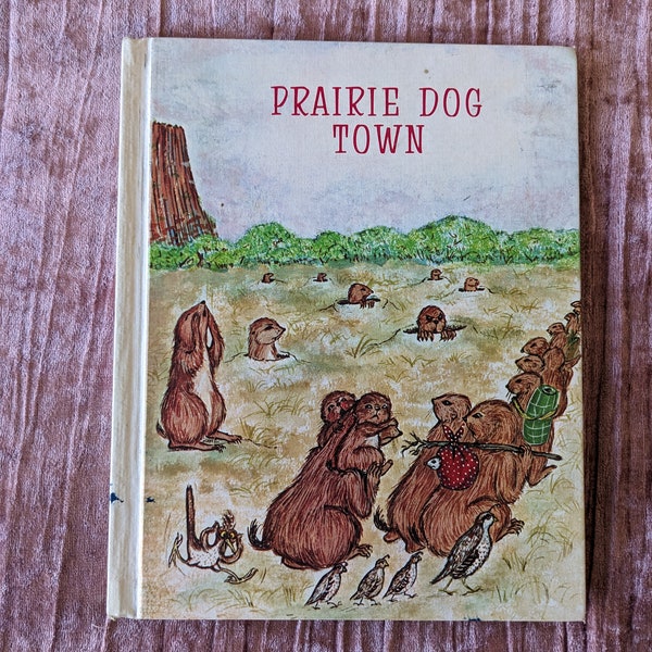 1970 Prairie Dog Town By Rae Oetting Illustrated By Marilue Vintage Hardcover Children's Book