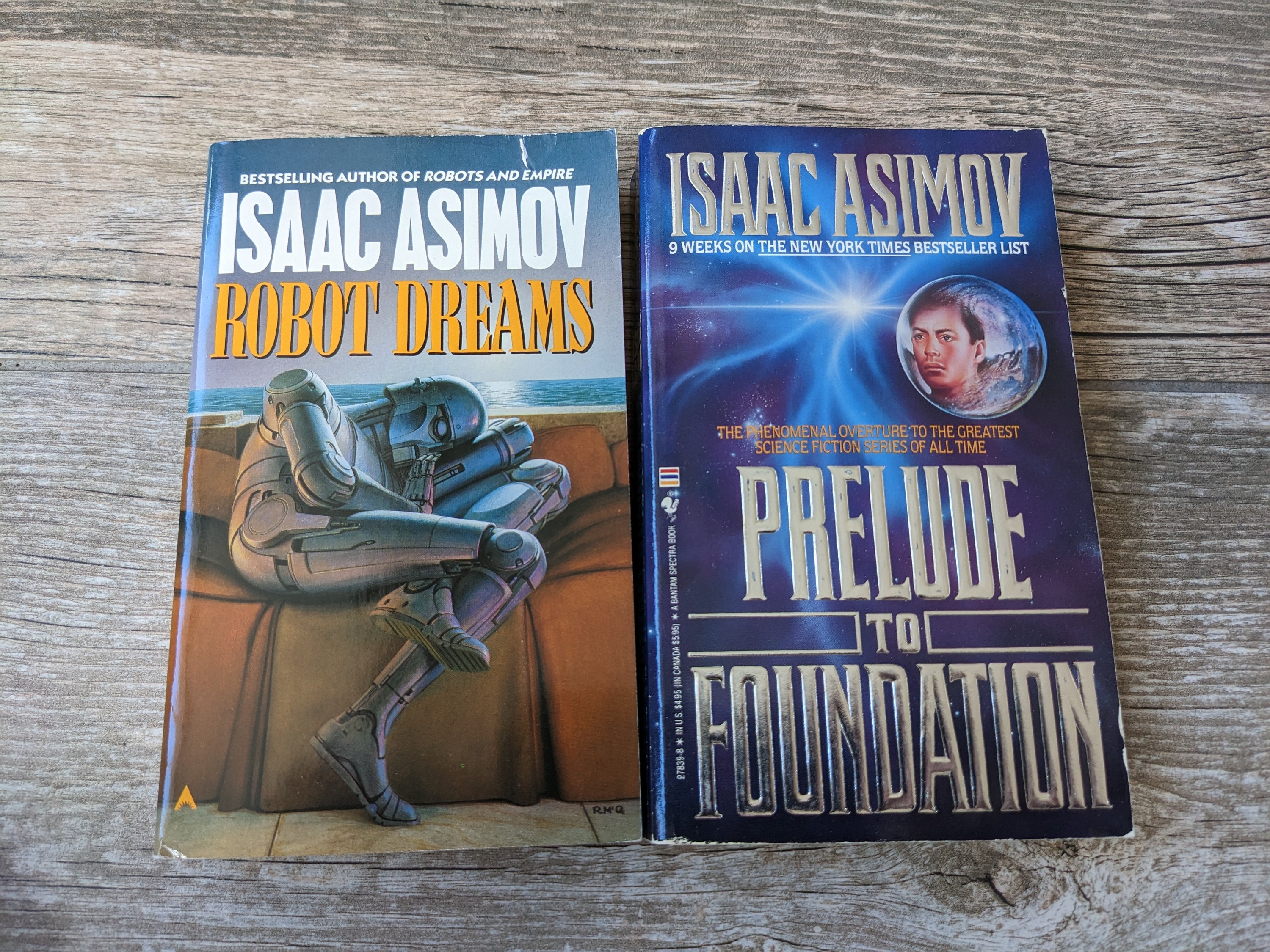 Isaac Asimov Vintage Science Fiction Book Pair Robot - Etsy