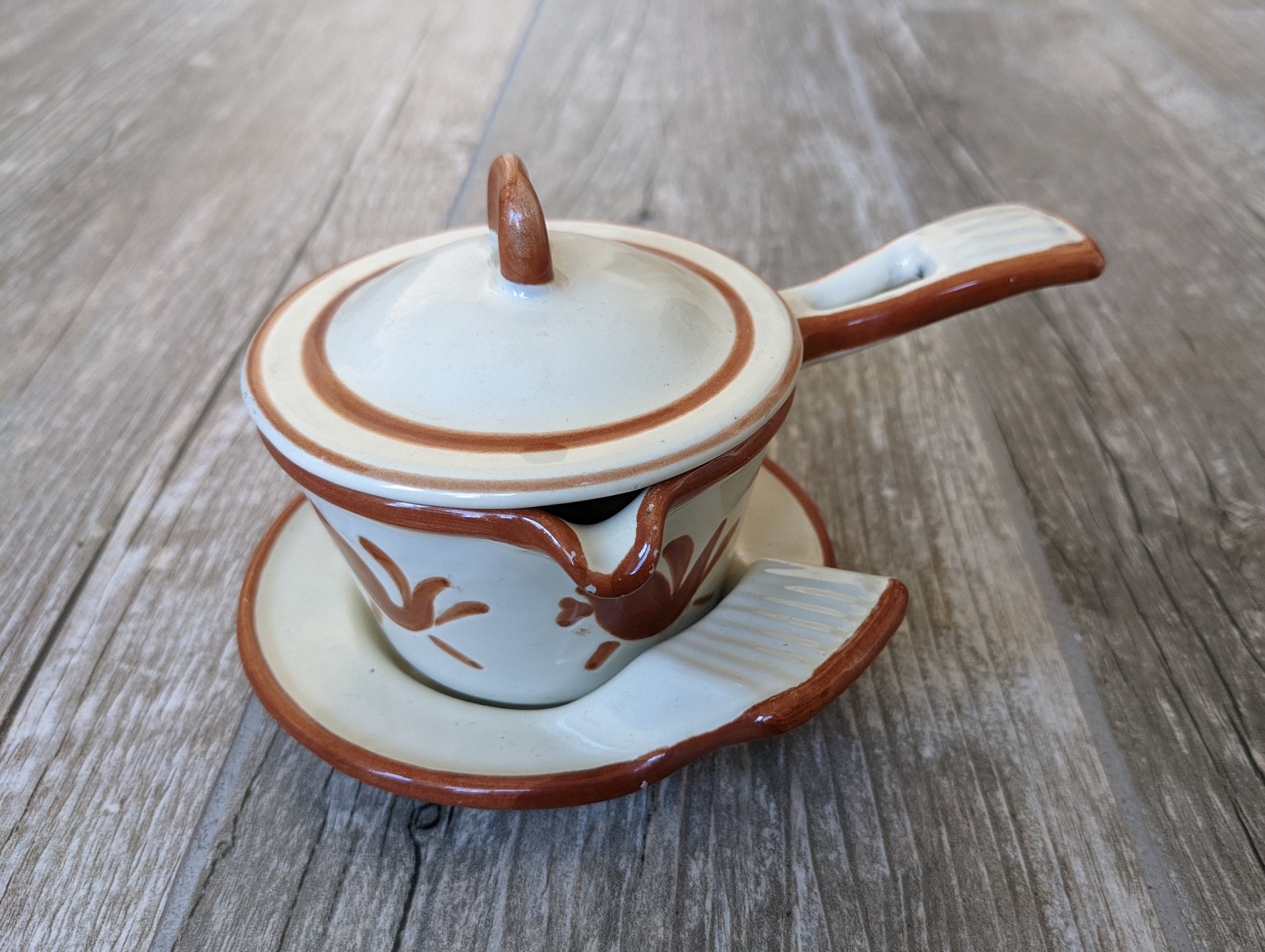 1960s Husqvarna Made in Sweden Enamel Cast Iron 3 Piece Sauce Etsy