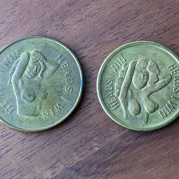 Sexy Heads and Tails Coin Etsy